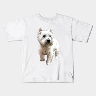 West Highland Terrier Cute Puppy Dog Kids T-Shirt